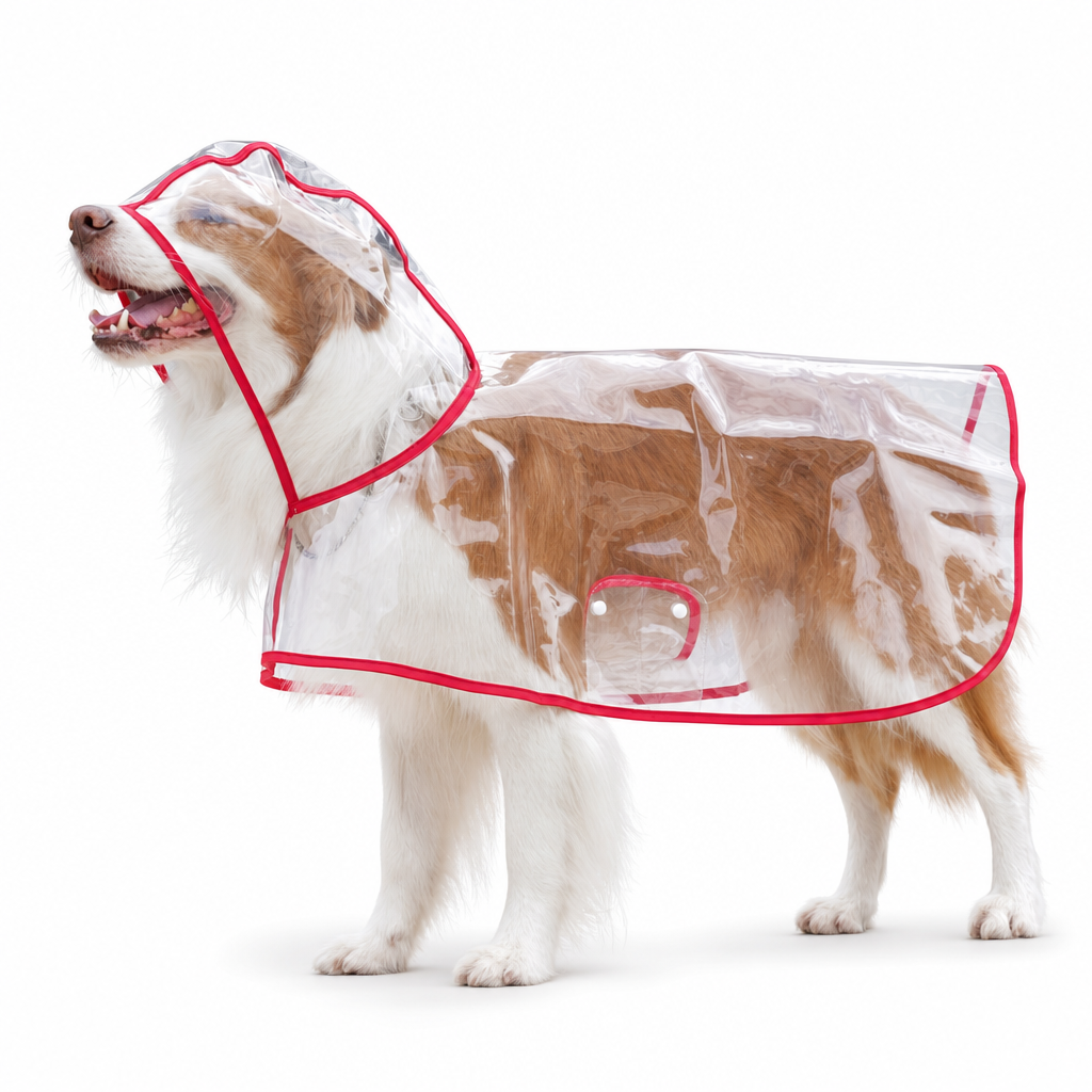 Clear Waterproof Dog Raincoat 🌧️ – Rainy-Day Protection | 50% OFF