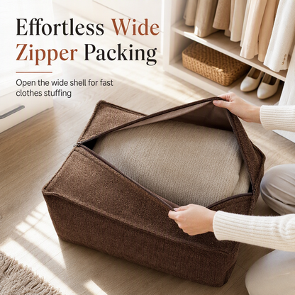 🧺🛋️ Turn Clutter Into a Cozy Seat – Fillable Storage Stool Cover