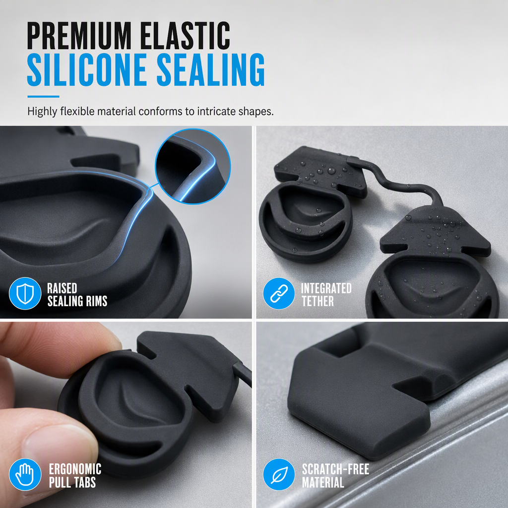 🔋 EV Charging Port Cover – Silicone Dustproof Protector for Electric Vehicles