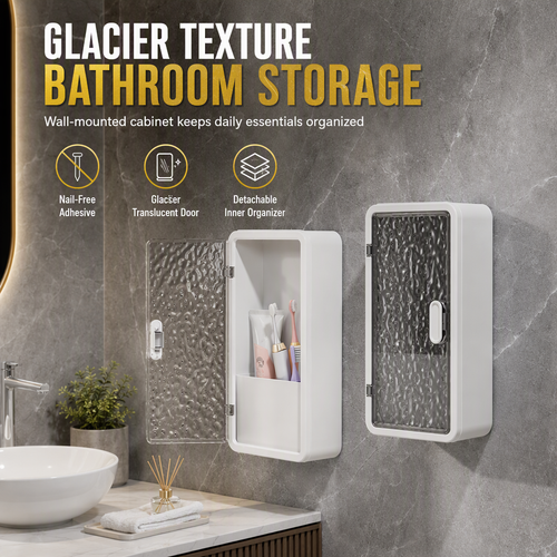 ⏳🔥LIMITED-TIME 50% OFF! ⏰Wall-Mounted Bathroom Organizer – Space-saving & easy install ✨