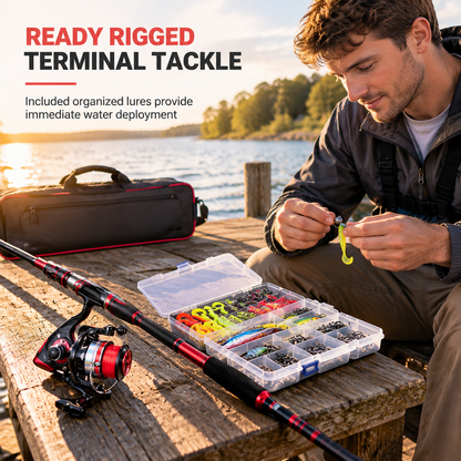 ⏳🔥LIMITED-TIME 50% OFF! ⏰✨ 4-Piece Fiberglass Sea Fishing Rod — Long Distance Casting 🎣🌊