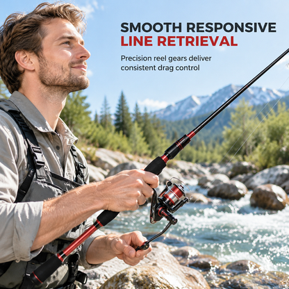⏳🔥LIMITED-TIME 50% OFF! ⏰✨ 4-Piece Fiberglass Sea Fishing Rod — Long Distance Casting 🎣🌊