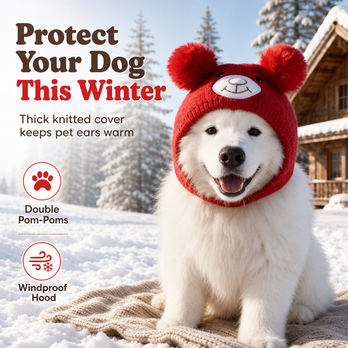 🐶❄️ Puppy Ear Knit Hat – Cozy Winter Warmth with Playful Charm