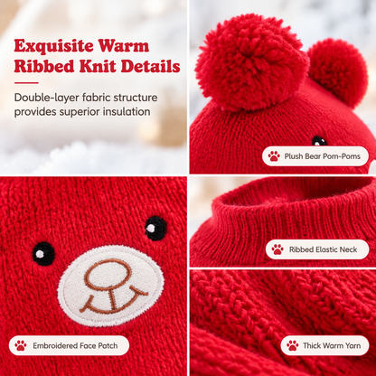 🐶❄️ Puppy Ear Knit Hat – Cozy Winter Warmth with Playful Charm
