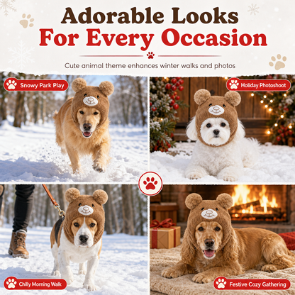 🐶❄️ Puppy Ear Knit Hat – Cozy Winter Warmth with Playful Charm