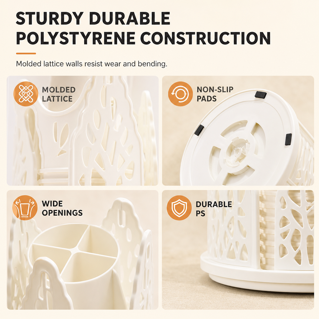🥤 Rotating Paper Cup Dispenser – Handy Desktop Drink Cup Organizer