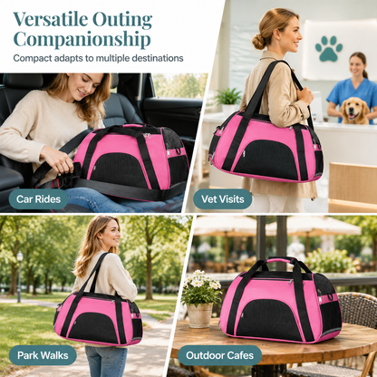 🐾🎒 Breathable Pet Shoulder Bag – Comfortable Travel Carrier for Cats & Dogs
