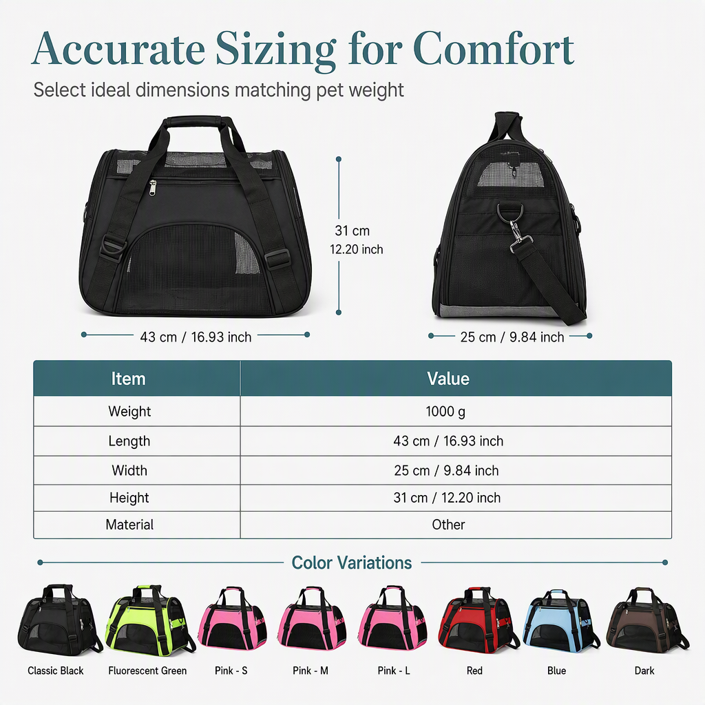 🐾🎒 Breathable Pet Shoulder Bag – Comfortable Travel Carrier for Cats & Dogs