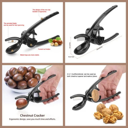 🥜🔧 2-in-1 Chestnut & Nut Cracker – Crack Shells Faster with Less Effort