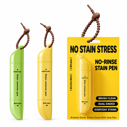 Dual-Head Stain Remover Pen ✨ – Portable No-Rinse Clothing Cleaner