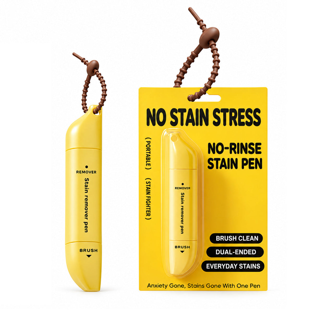 Dual-Head Stain Remover Pen ✨ – Portable No-Rinse Clothing Cleaner