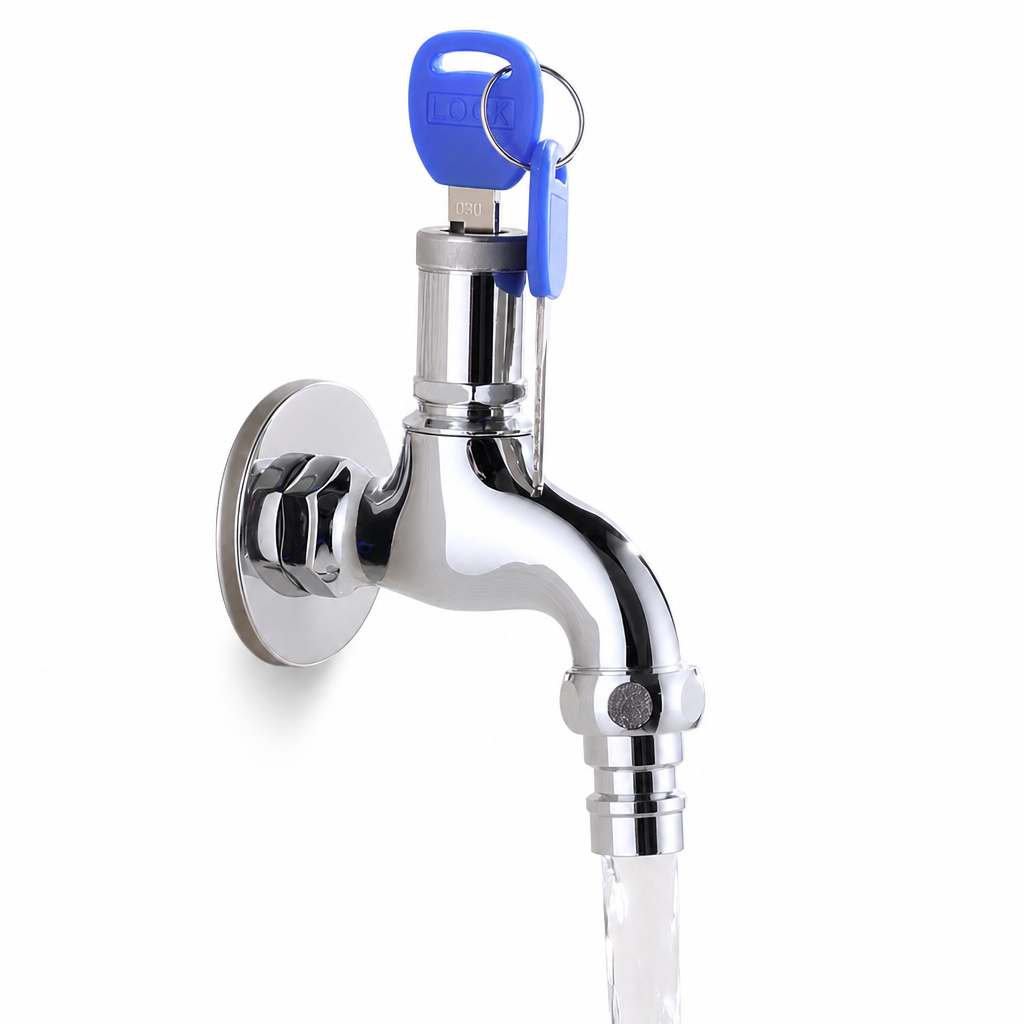 🔐 Lockable Outdoor Water Faucet – Secure Garden Water Access