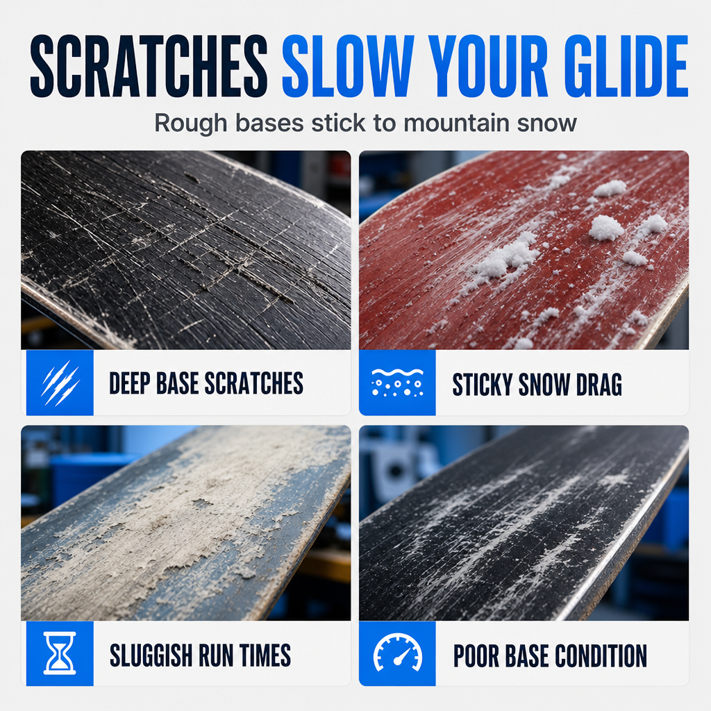 Ski and Snowboard Scratch Repair Wax Emulsion 100ml to Fill Shallow Scratches and Rejuvenate Base for Smooth Gliding