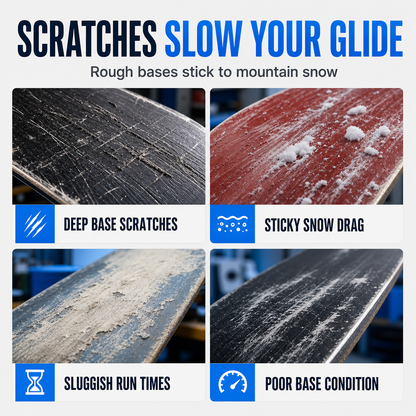 Ski and Snowboard Scratch Repair Wax Emulsion 100ml to Fill Shallow Scratches and Rejuvenate Base for Smooth Gliding