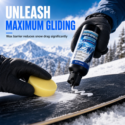 Ski and Snowboard Scratch Repair Wax Emulsion 100ml to Fill Shallow Scratches and Rejuvenate Base for Smooth Gliding