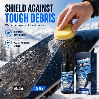 Ski and Snowboard Scratch Repair Wax Emulsion 100ml to Fill Shallow Scratches and Rejuvenate Base for Smooth Gliding