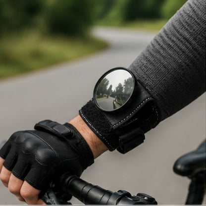 🚴👀 Adjustable Wrist-Mounted Cycling Mirror – See Behind You Without Turning Around