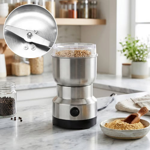 Stainless Steel Dry Ingredient Grinder ✨ Spices, Grains & Coffee