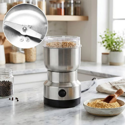 Stainless Steel Dry Ingredient Grinder ✨ Spices, Grains & Coffee