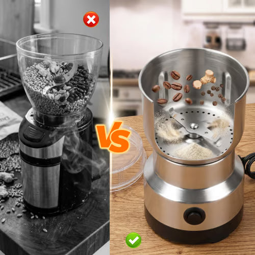Stainless Steel Dry Ingredient Grinder ✨ Spices, Grains & Coffee