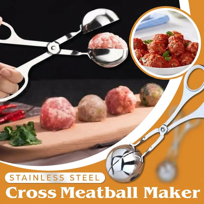Quick-Release 304 Stainless Steel Meatball Press 🍽️ One-Touch Shaping with a Smooth, Food-Safe Finish