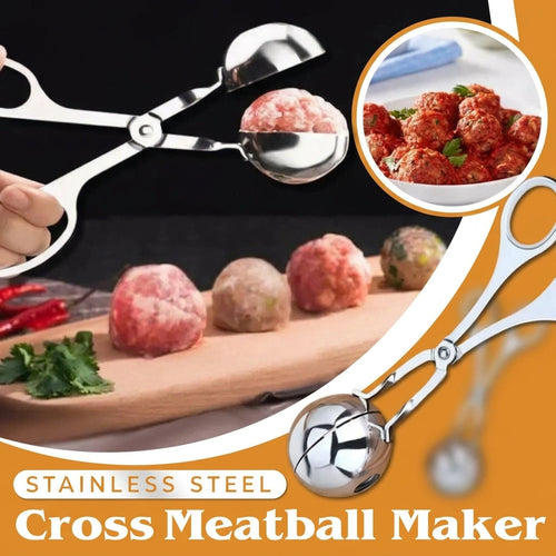 Quick-Release 304 Stainless Steel Meatball Press 🍽️ One-Touch Shaping with a Smooth, Food-Safe Finish