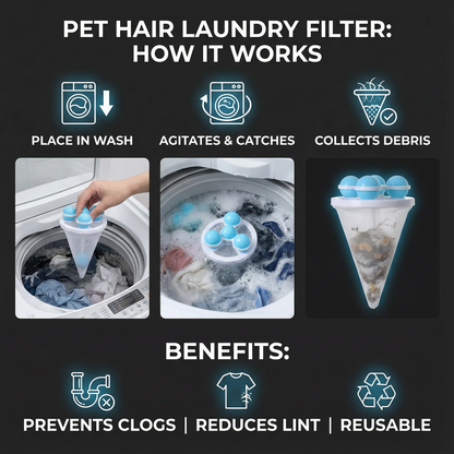 🧺 BUY 1 GET 1 FREE! 🧼Washing Machine Filter Bag