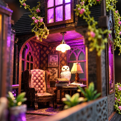 ✨ Witch's Lair Light-Up DIY Miniature House Kit 🎵 | 50% OFF + FREE SHIPPING