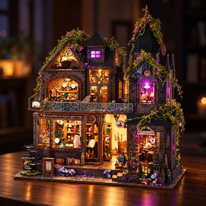 ✨ Witch's Lair Light-Up DIY Miniature House Kit 🎵 | 50% OFF + FREE SHIPPING