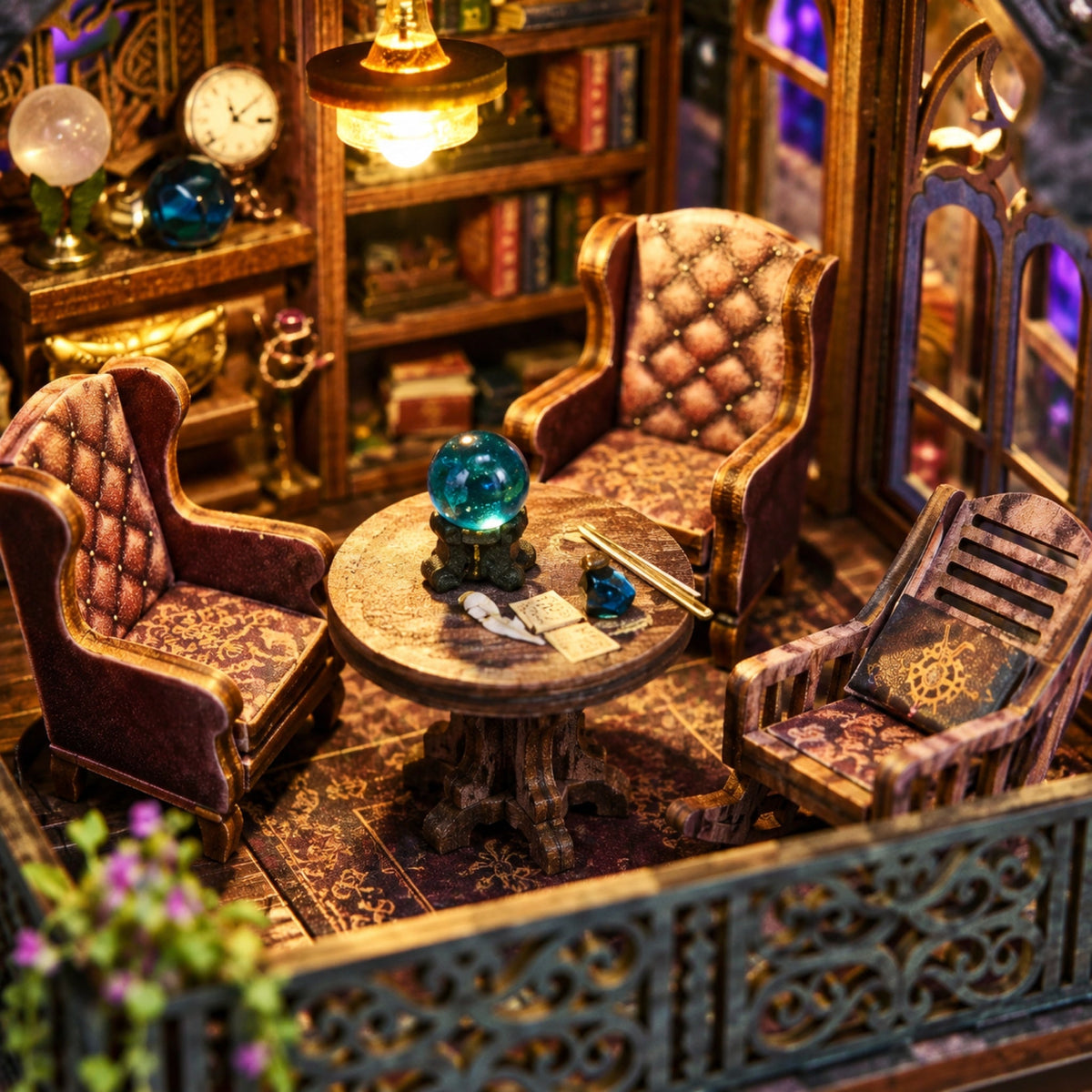 ✨ Witch's Lair Light-Up DIY Miniature House Kit 🎵 | 50% OFF + FREE SHIPPING