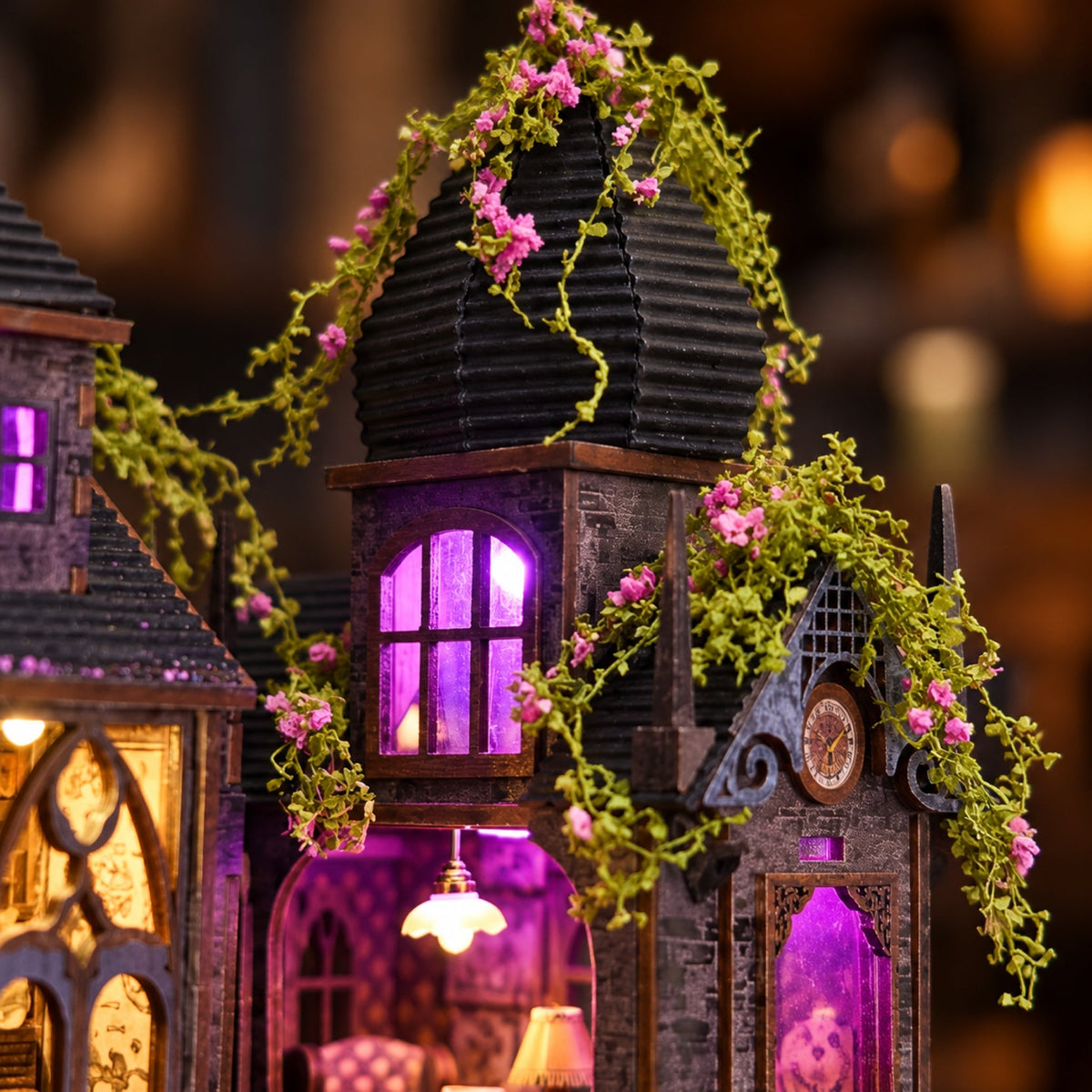 ✨ Witch's Lair Light-Up DIY Miniature House Kit 🎵 | 50% OFF + FREE SHIPPING