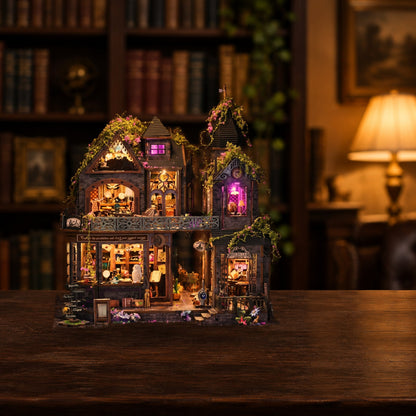 ✨ Witch's Lair Light-Up DIY Miniature House Kit 🎵 | 50% OFF + FREE SHIPPING