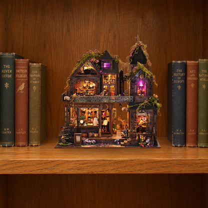 ✨ Witch's Lair Light-Up DIY Miniature House Kit 🎵 | 50% OFF + FREE SHIPPING