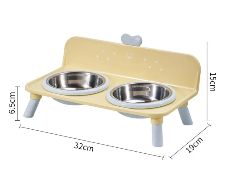 🐾 Raised 2-in-1 Pet Feeding Station with Removable Bowls 🥣